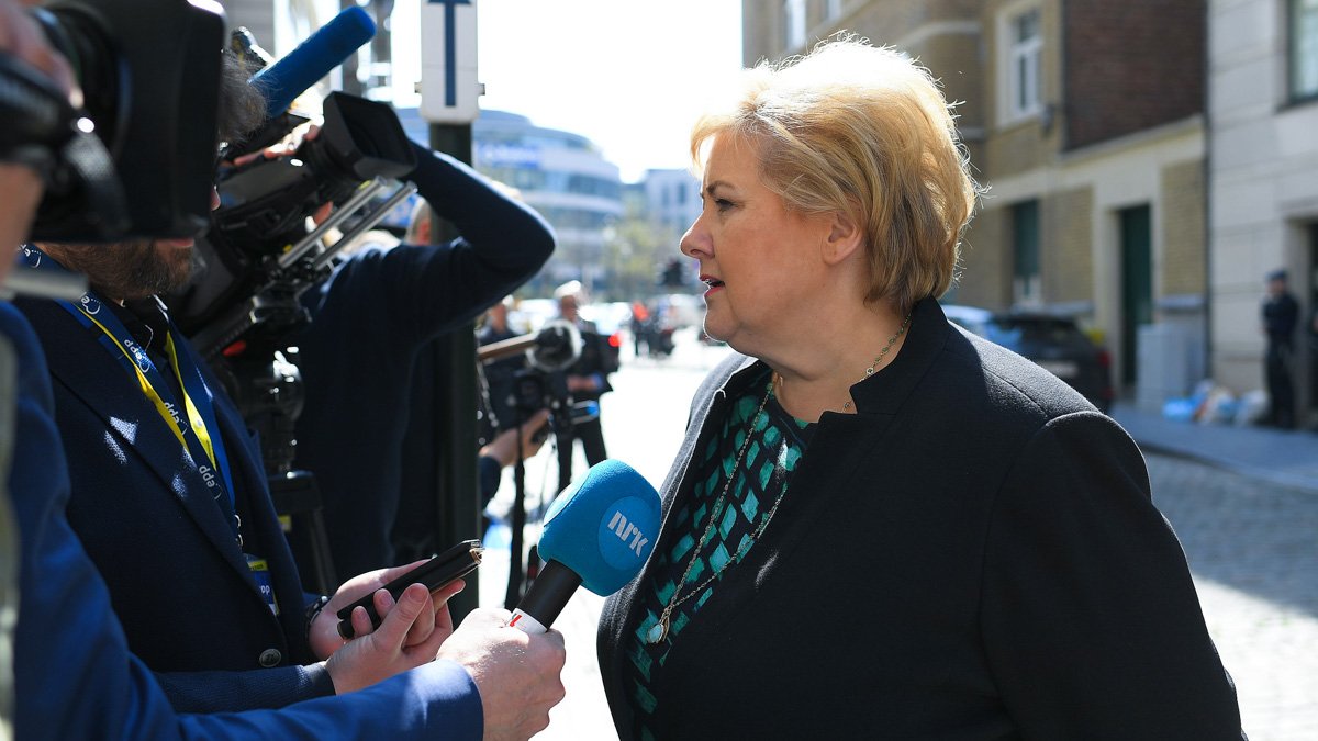 Erna Solberg, före detta statsminister och partiledare för Hoyre i Norge