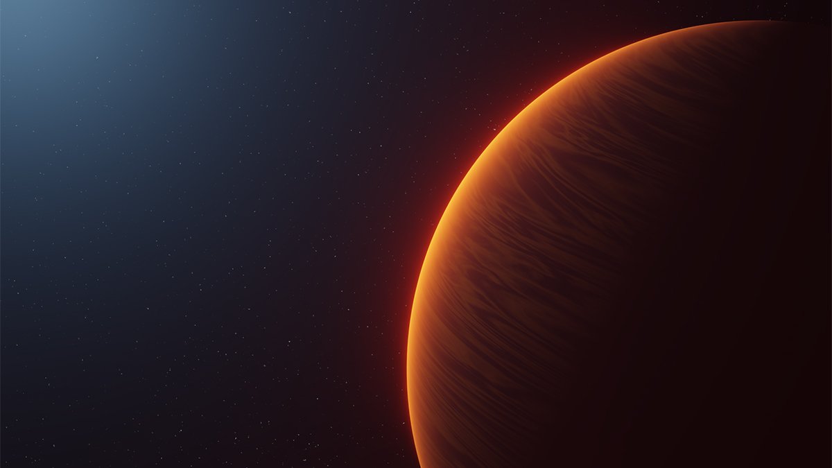 Illustration av exoplaneten WASP-189b.